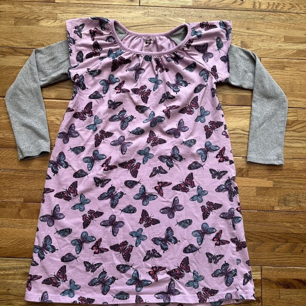 Tea Collection Purple Butterfly Dress Size‎ 7
